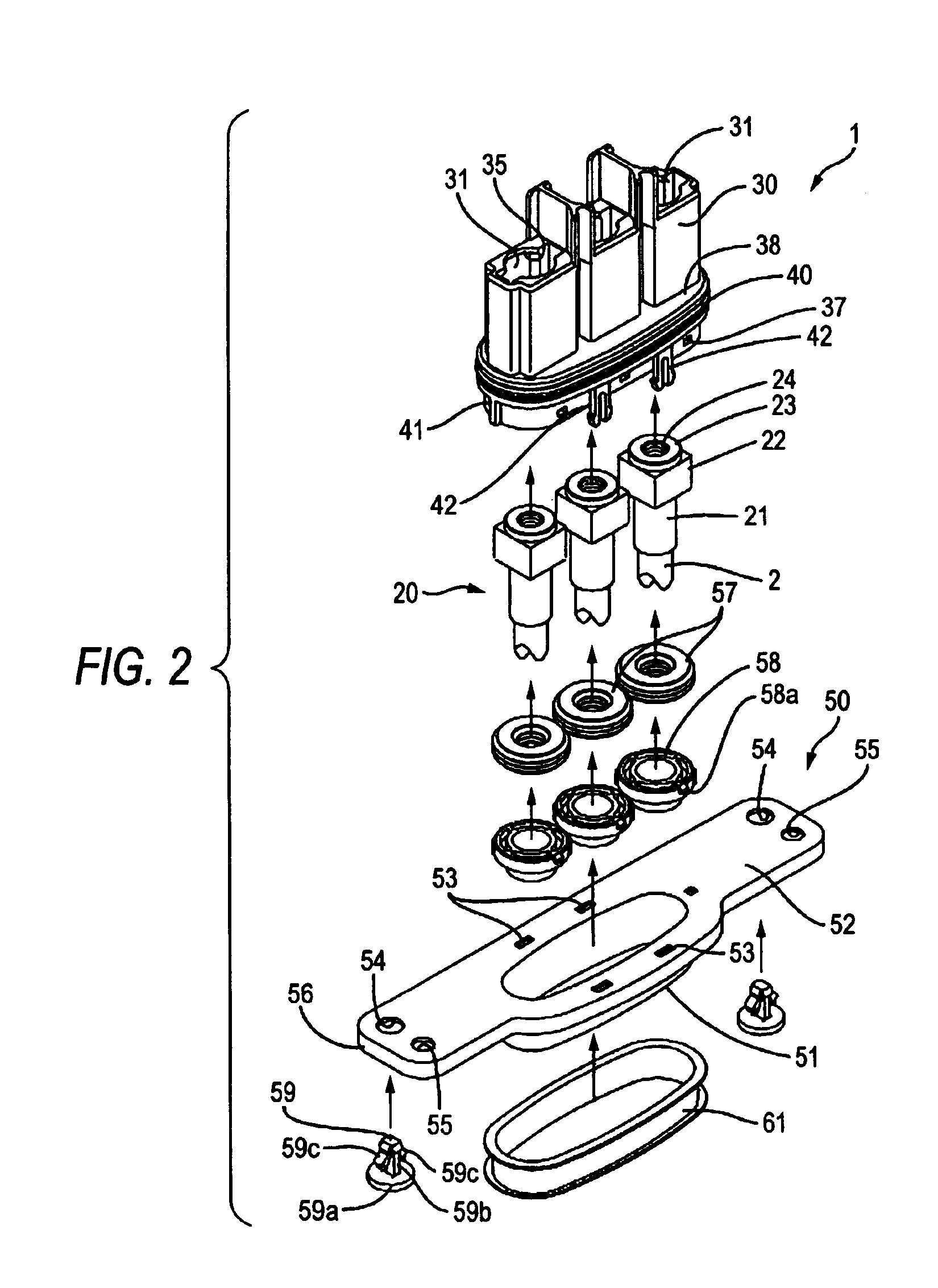 Connector having shielding shell