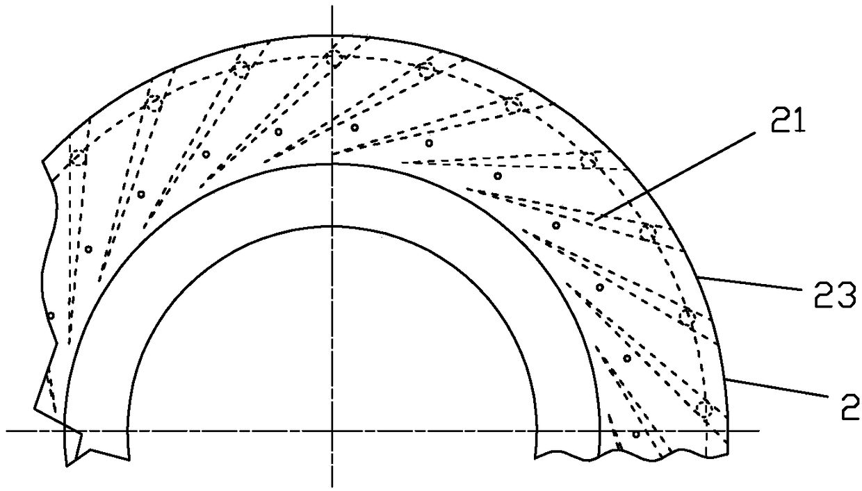 Load diffuser blade damage situation inspection tool and detection method