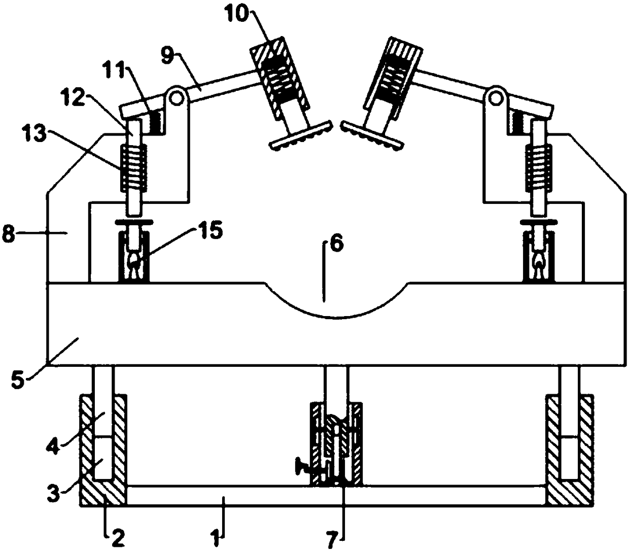 Medical leg nursing equipment based on height step adjusting principle