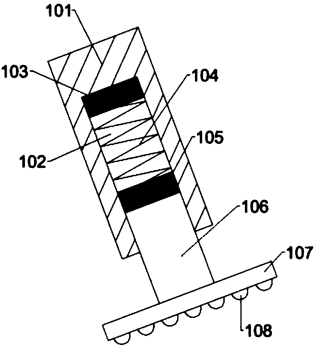 Medical leg nursing equipment based on height step adjusting principle