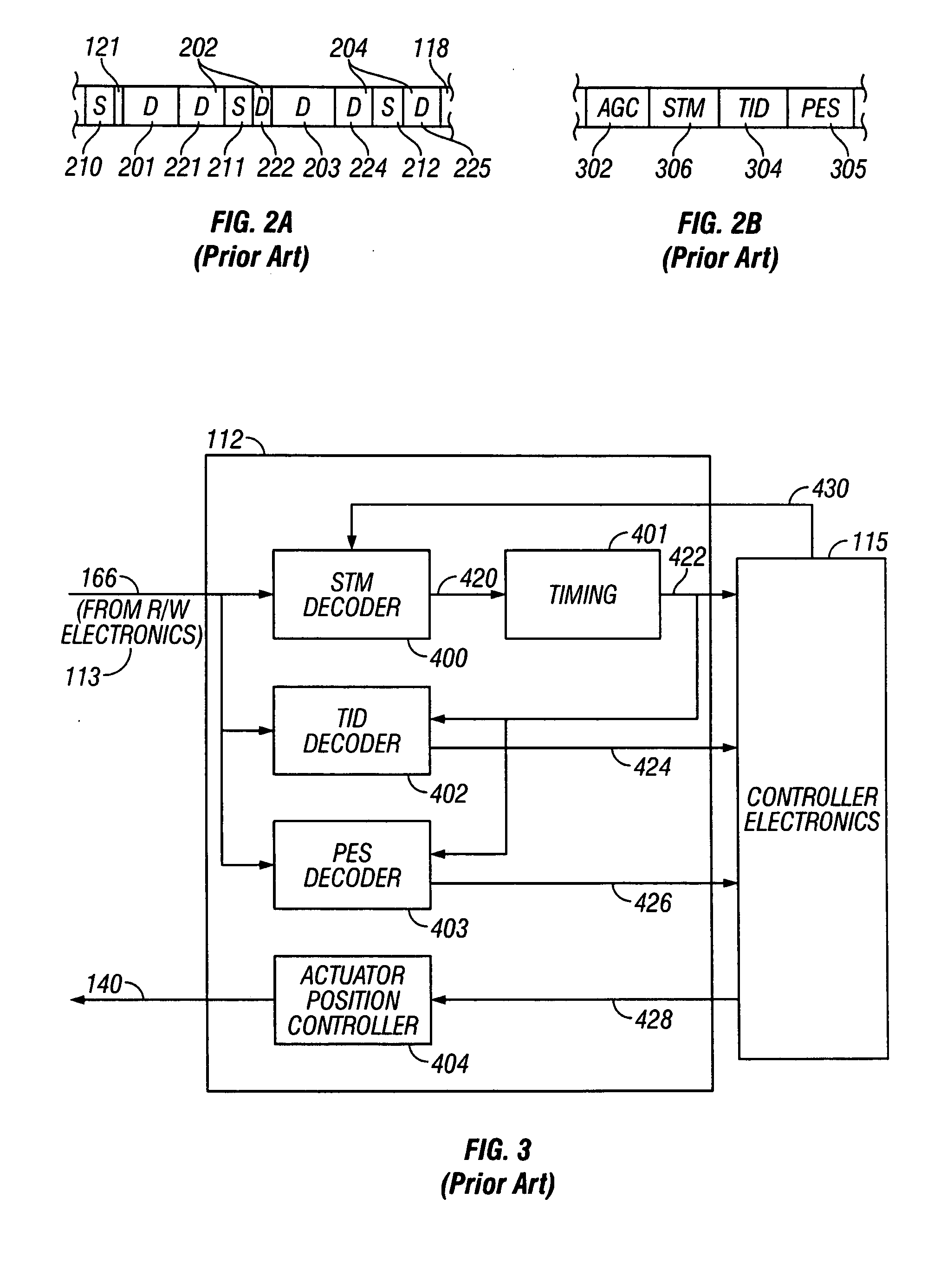 Data recording system with servo pattern having pseudo-random binary sequences