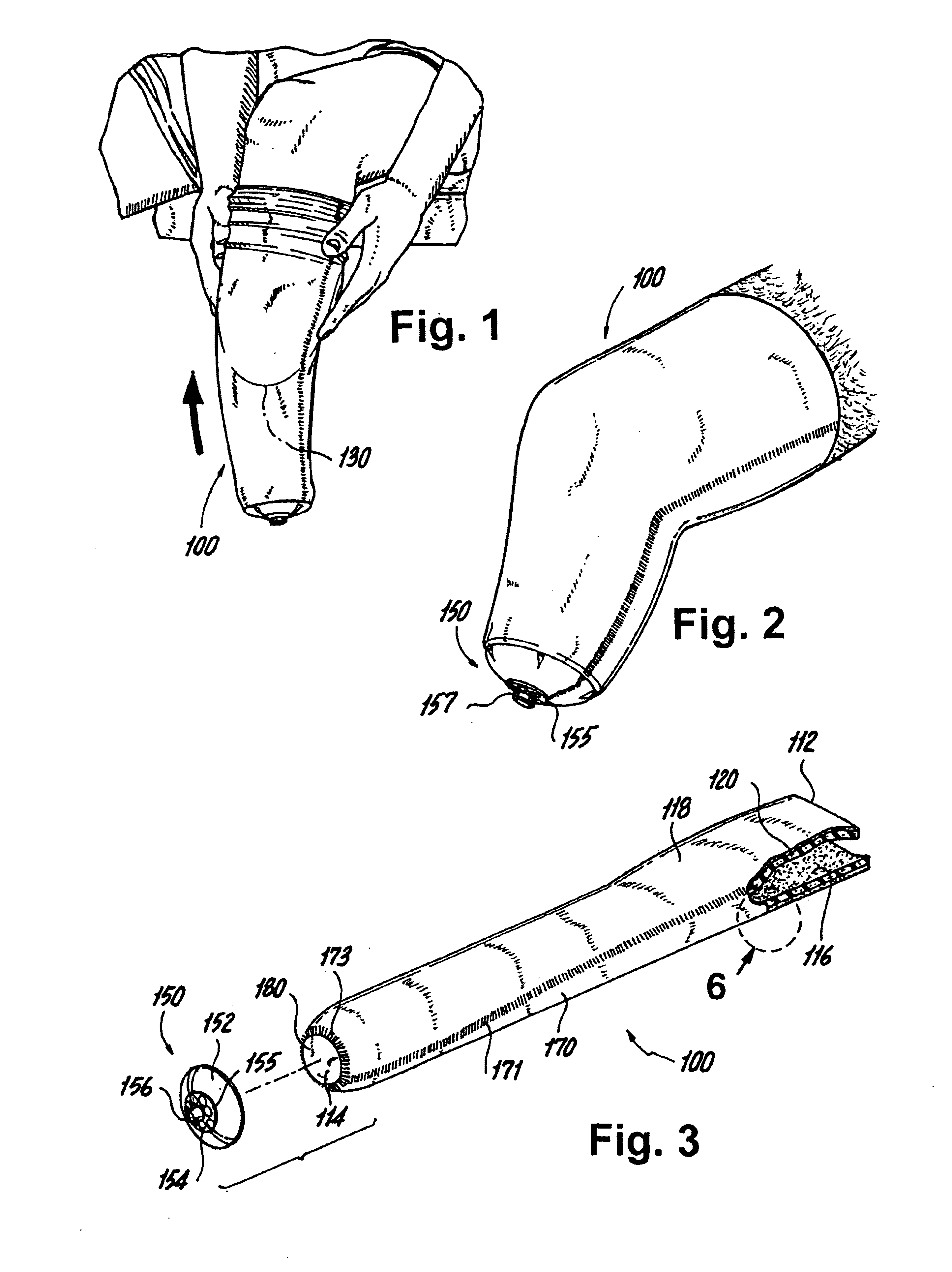 Process for applying a cushion material to an article