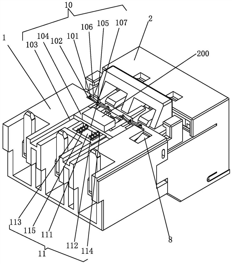 Connector with two safety lock functions