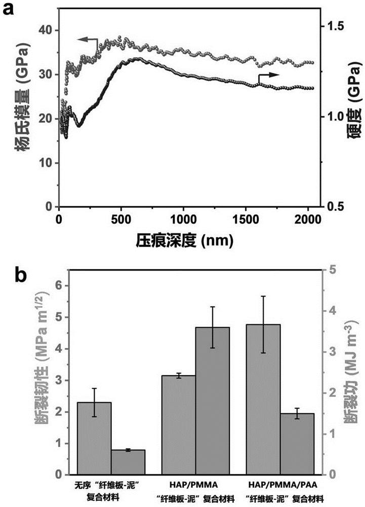 Three-dimensional multistage highly-ordered hydroxyapatite super-long nanowire fiberboard-mud structure composite material, preparation method and application thereof