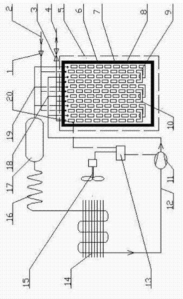 Heat pump water heater based on nano phase change heat storage material