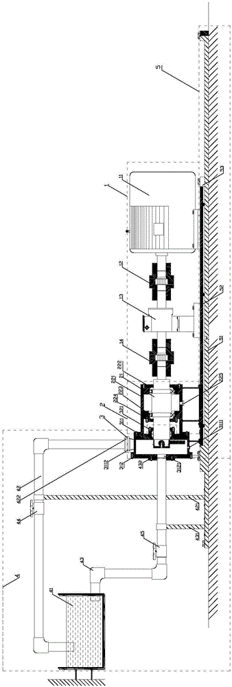 Test device for non-smooth hydrofoil surface drag reduction effect test