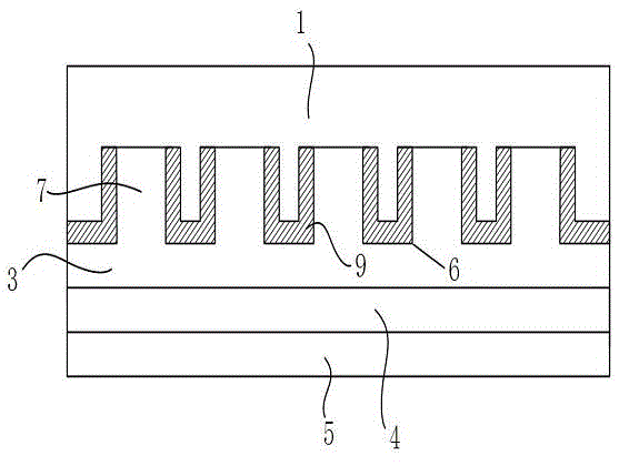 Trenched Schottky-barrier diode and manufacturing method thereof