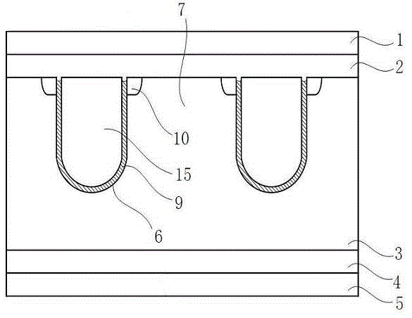 Trenched Schottky-barrier diode and manufacturing method thereof