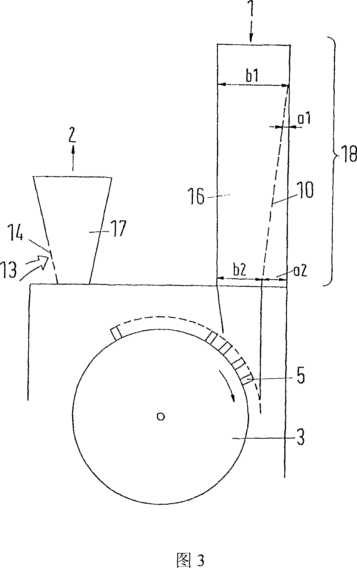 Device for cleaning fiber wadding