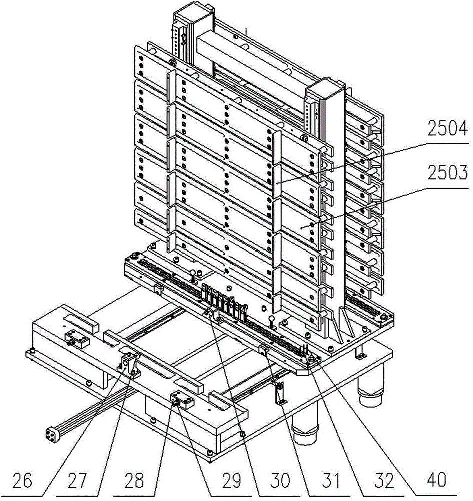 A revolving door table of a tube expander