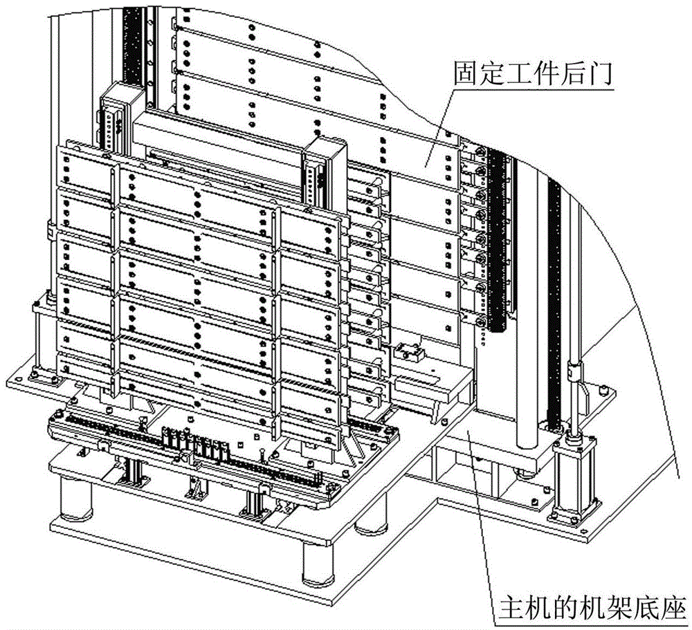 A revolving door table of a tube expander