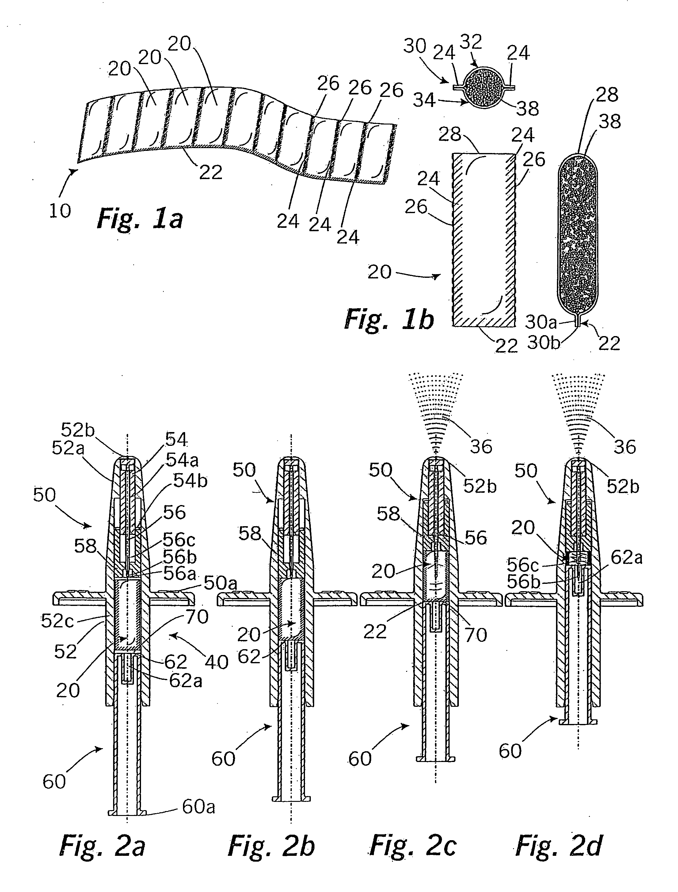 Discharging device for liquids