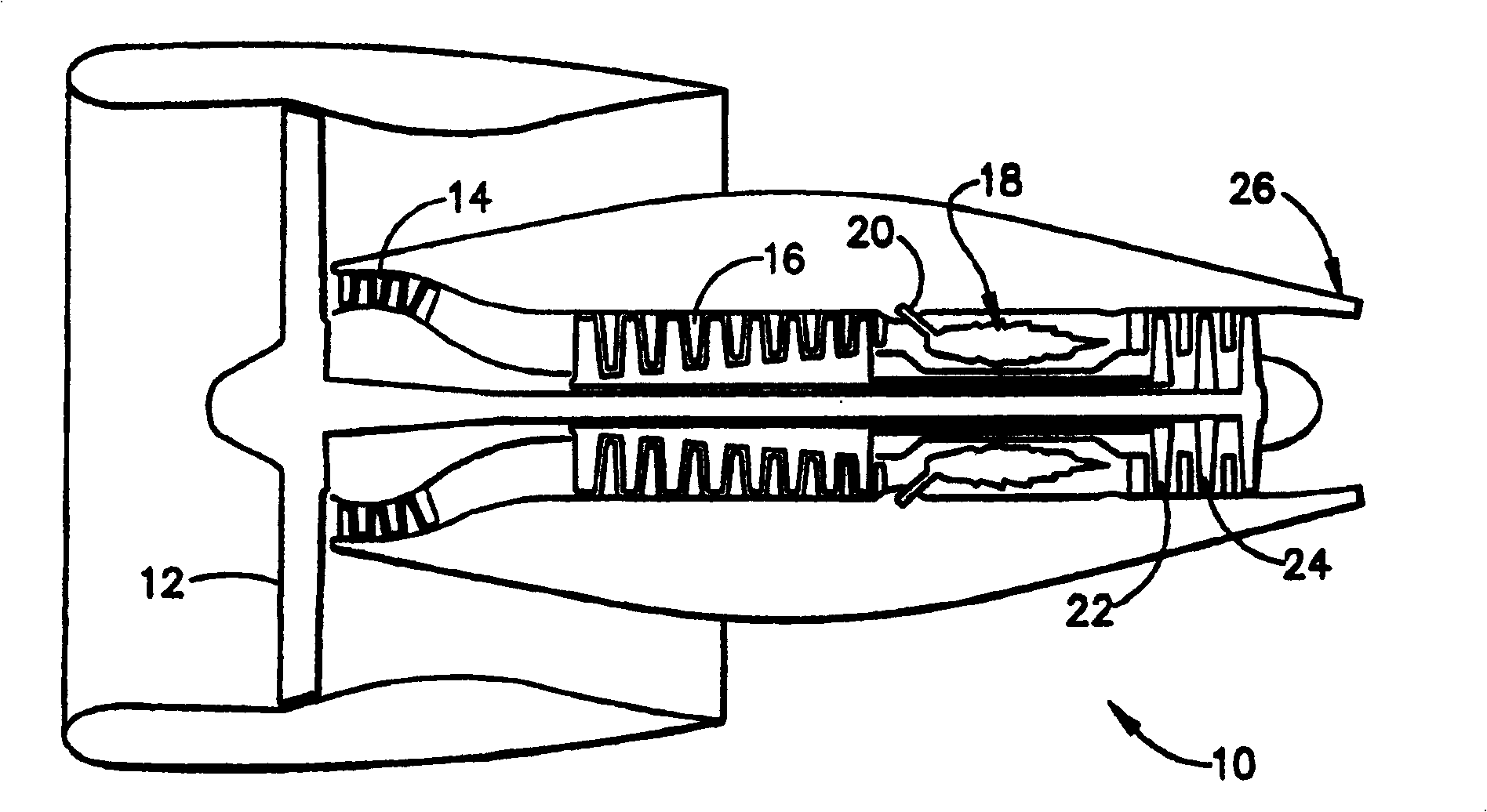 Improved high-temperature turbine nozzle with light decreasement by light reflection and manufactuirng process