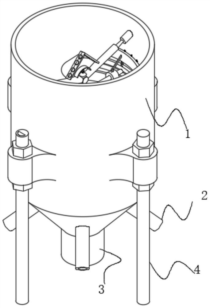 Stirring equipment for cement production