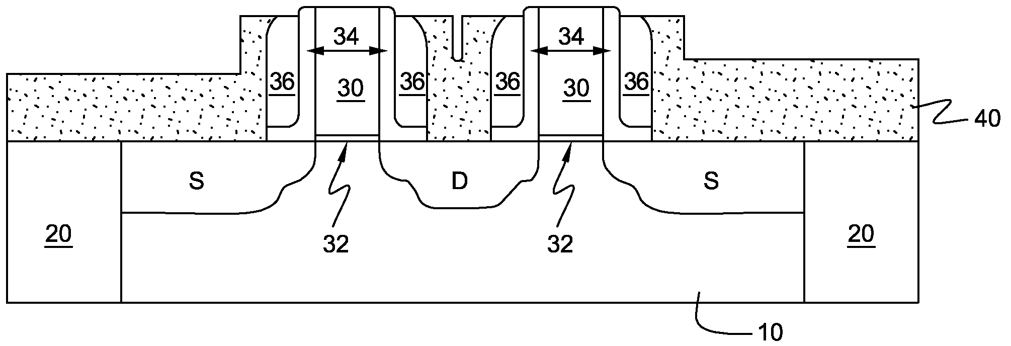 Method and structure for reducing induced mechanical stresses