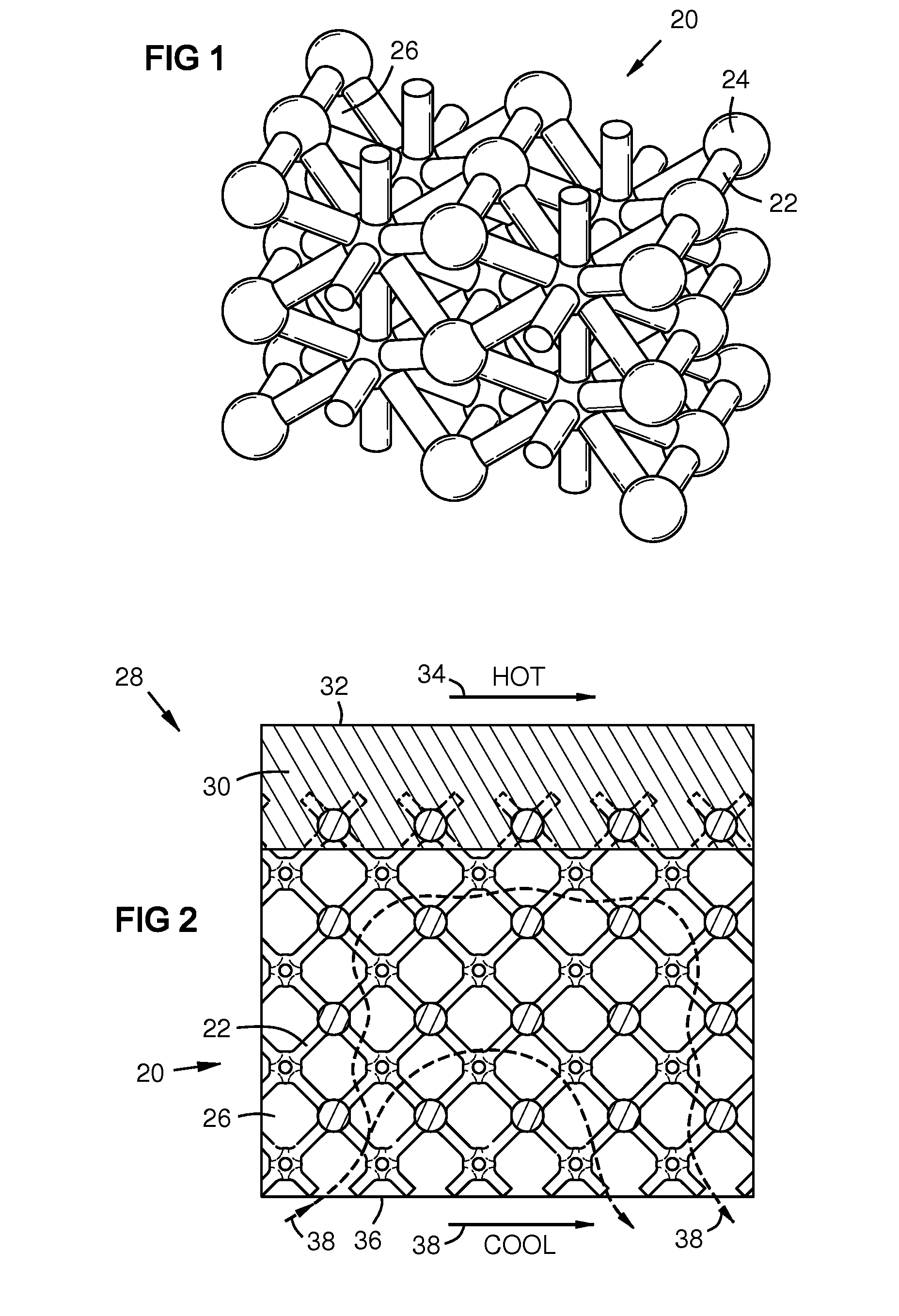 Process for making a wall with a porous element for component cooling