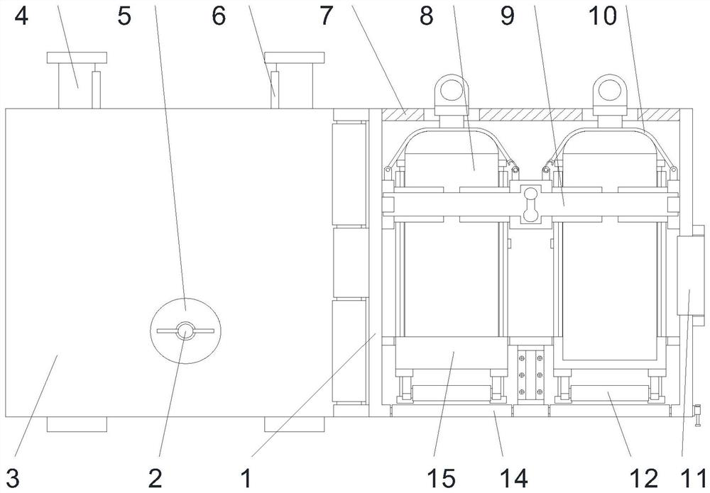 Oxygen cylinder fixing device for ambulance