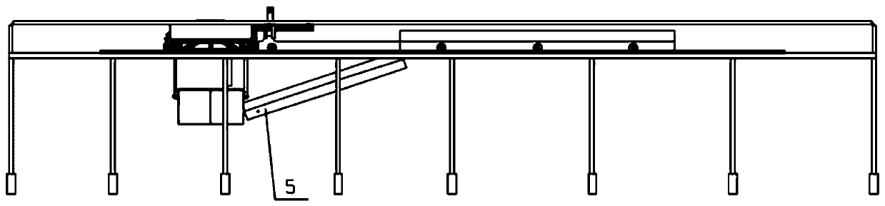 Automatic truck loading device for bagged powder materials