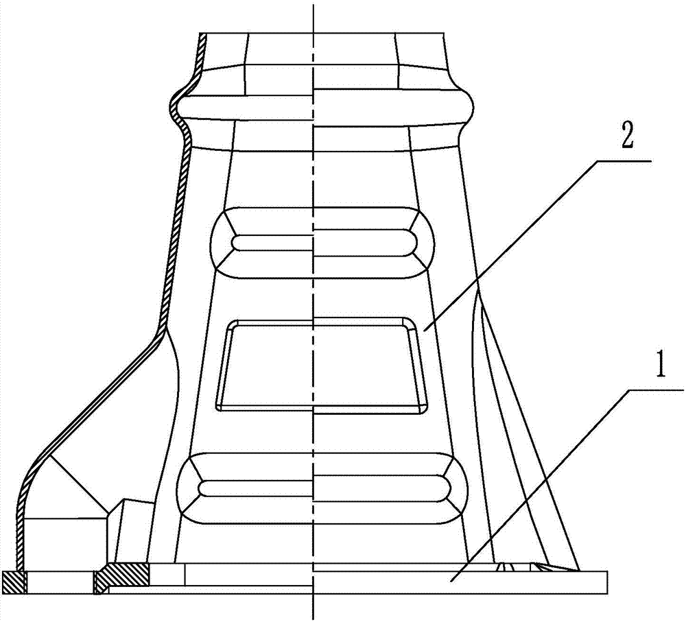 Combined shaping anchor cushion plate and its manufacturing method