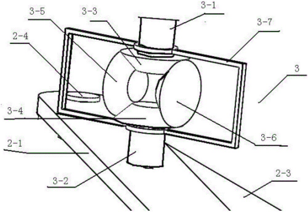 Horizontally folded contra-rotating propeller