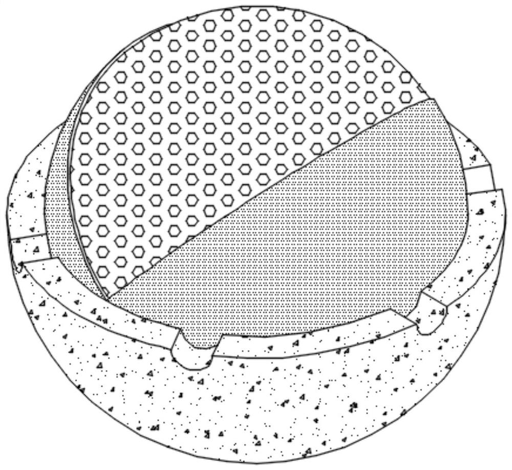 Preparation mold and preparation method of special filler for constructed wetland