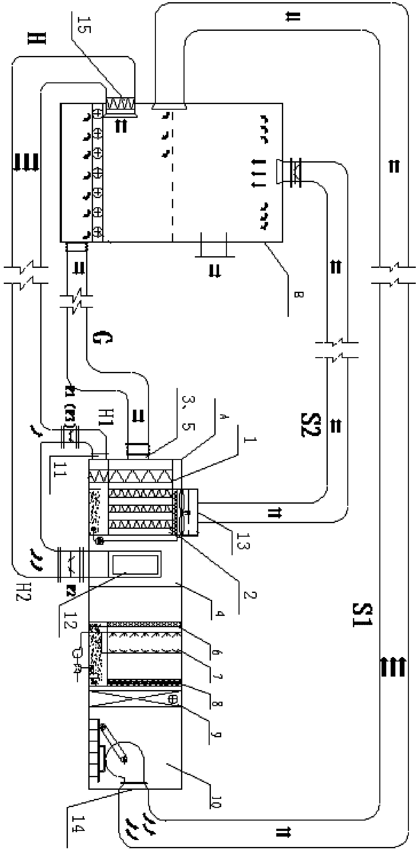 Indirect-evaporative-cooling-based small and large environment energy-saving air conditioning system for spinning mill