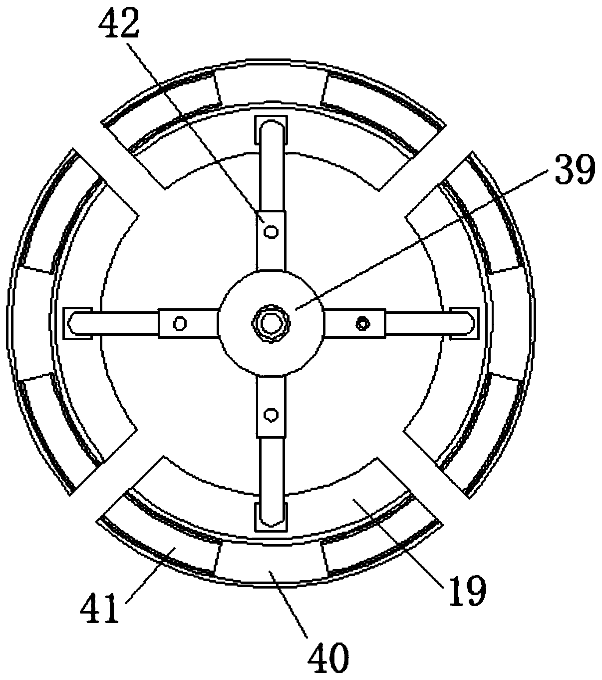 A road circumference manhole cover cutting machine