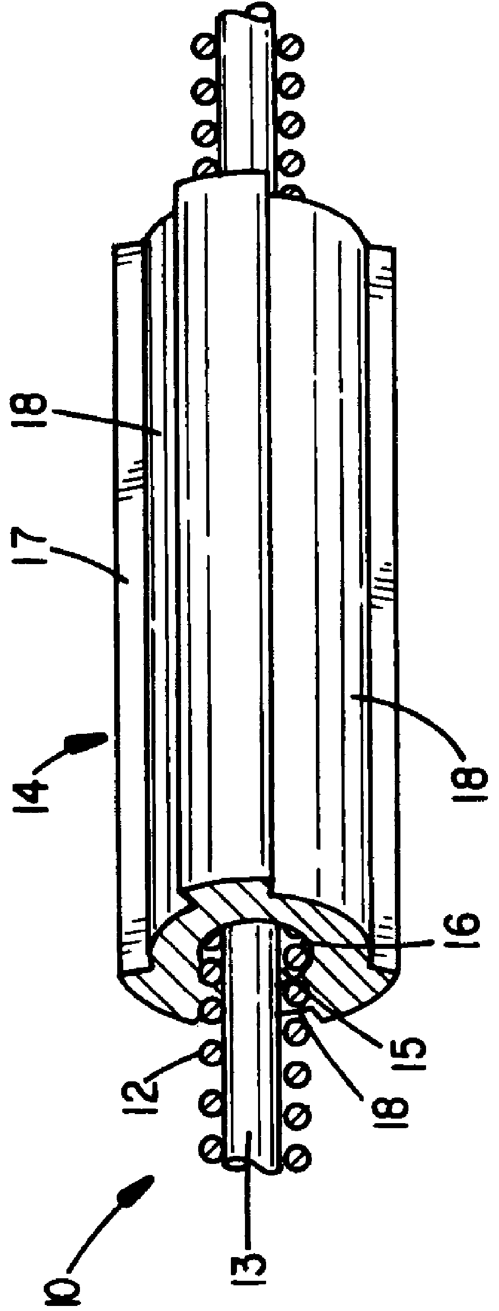 Slotted pacing/shocking electrode