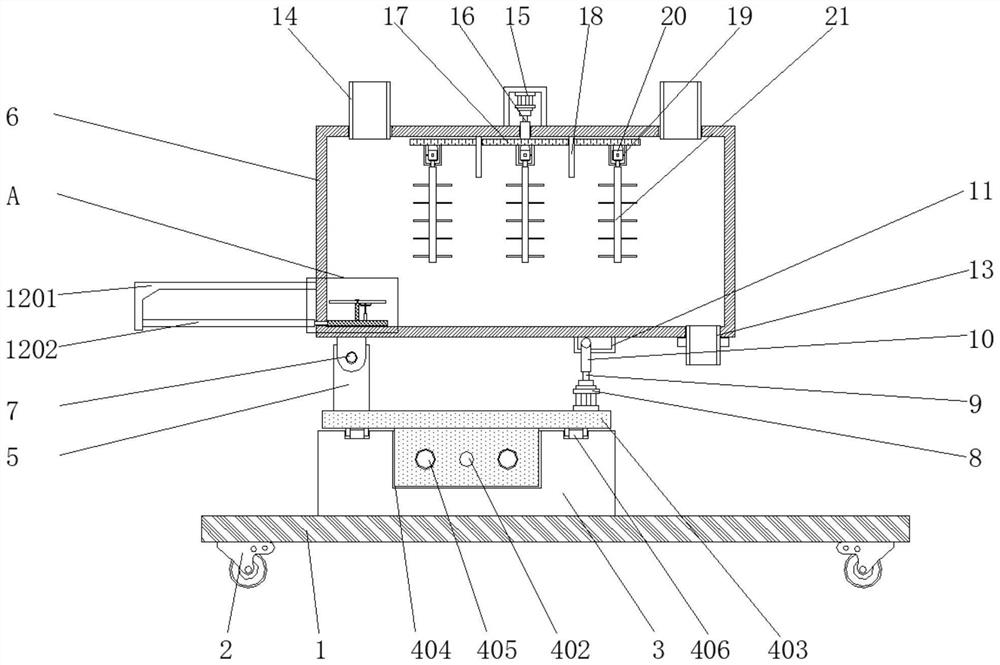 Stirring device for developing perfluoropolyether derivative material