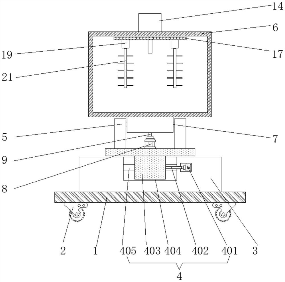 Stirring device for developing perfluoropolyether derivative material