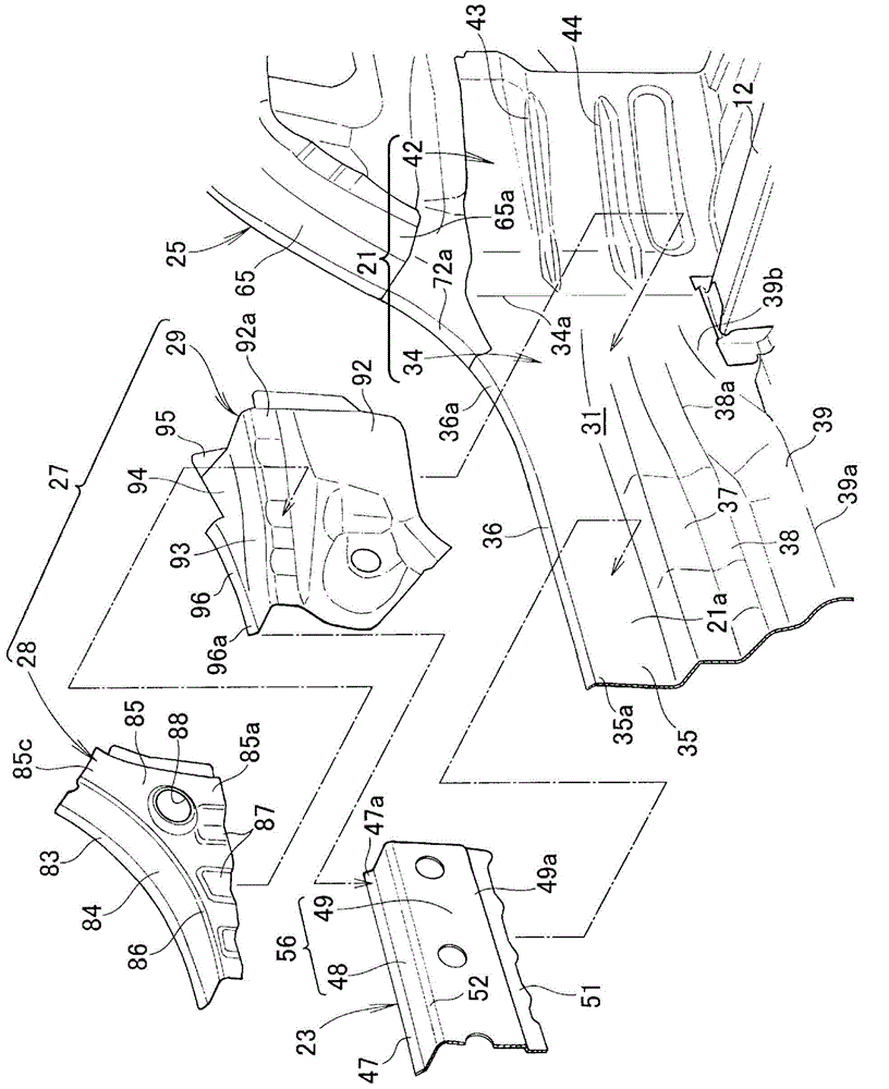 Vehicle body rear structure