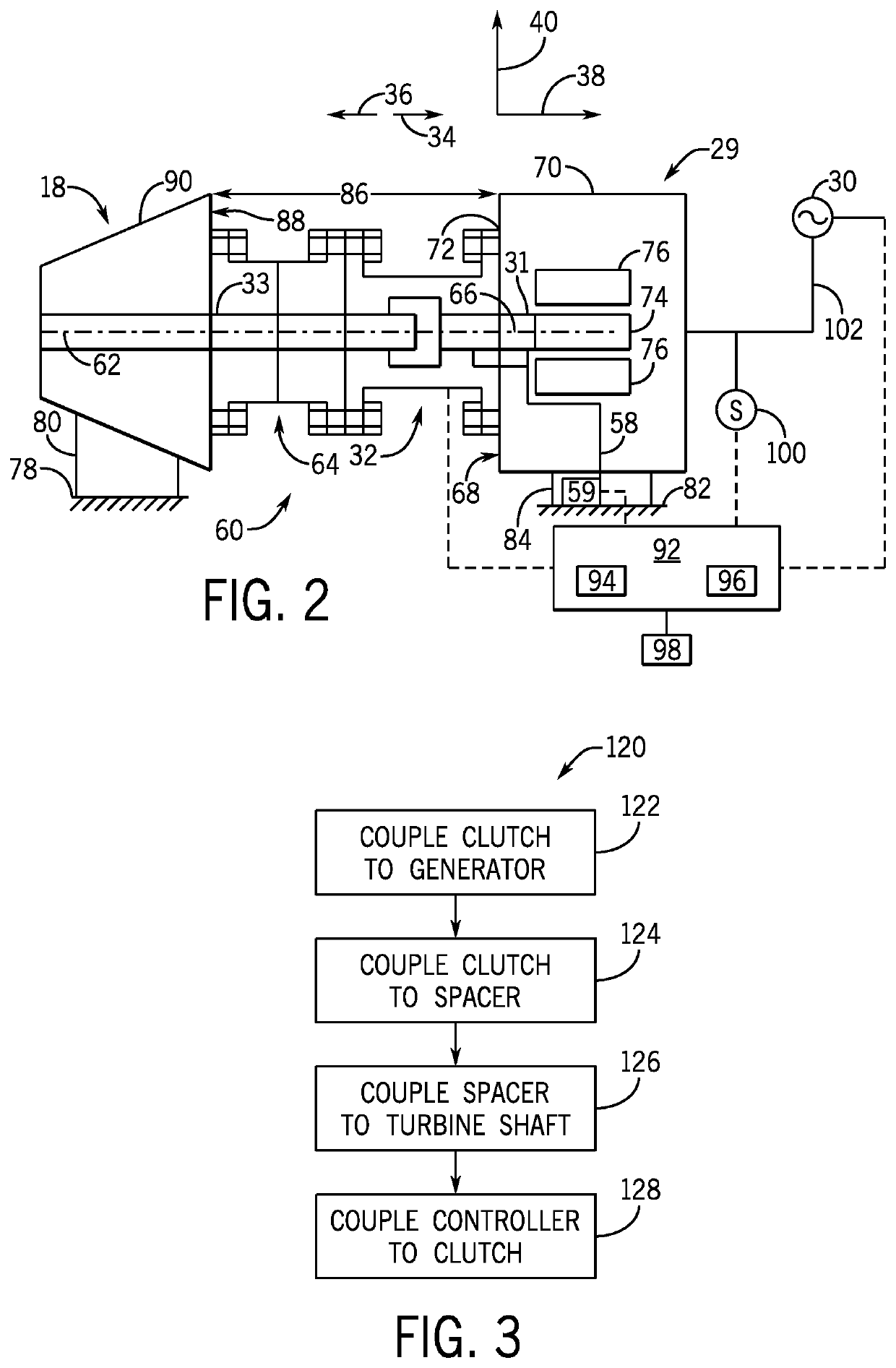 System and method for synchronous condenser clutch