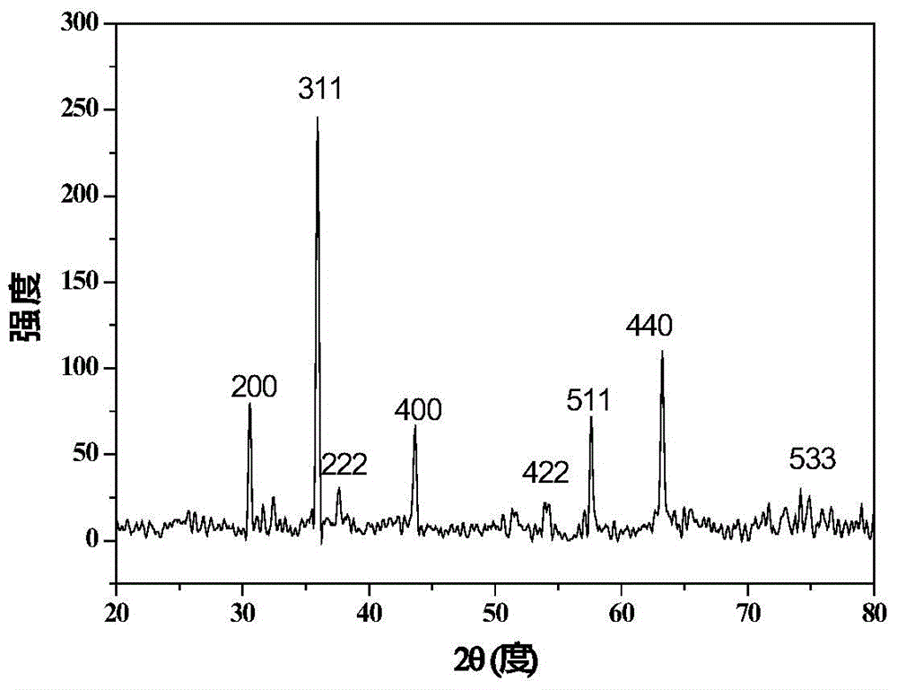 Magnetic fenton catalyst spinel ferrite employing fenton iron sludge as iron source and application of magnetic fenton catalyst spinel ferrite