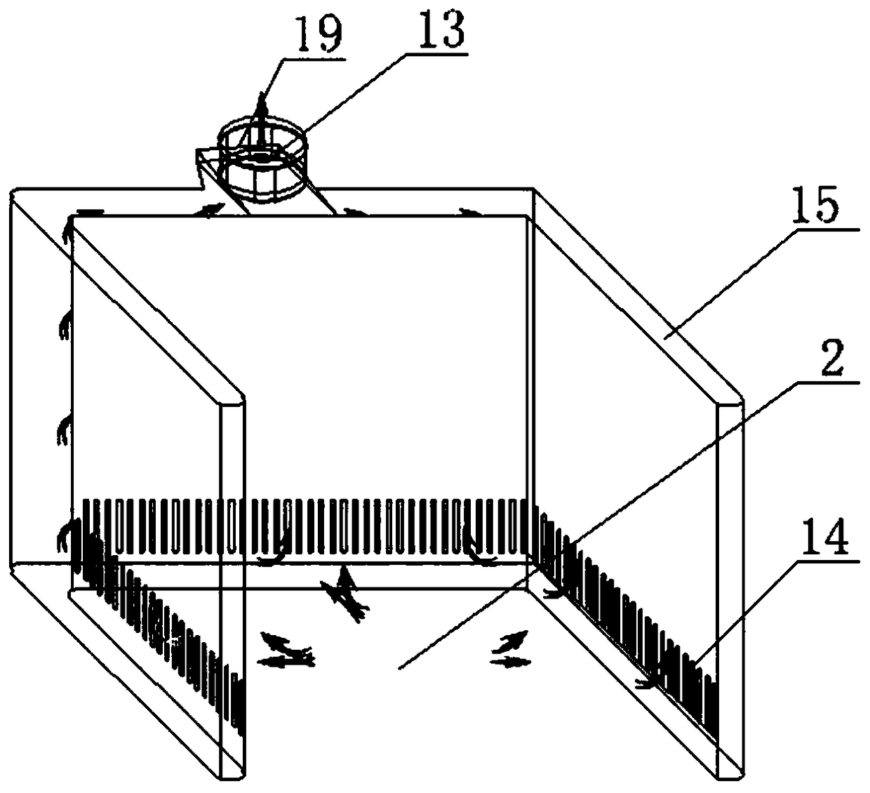 Hundred-level gas cleaning type detoxifying cabinet