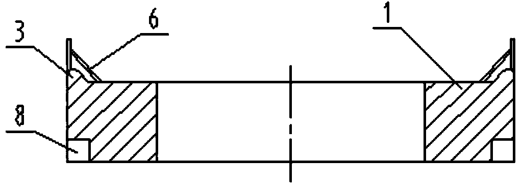 Rigid connection method for prestressed concrete pile end plates