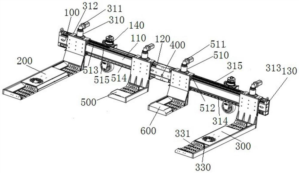 Control system and method of outer forklift parking robot with blocking teeth