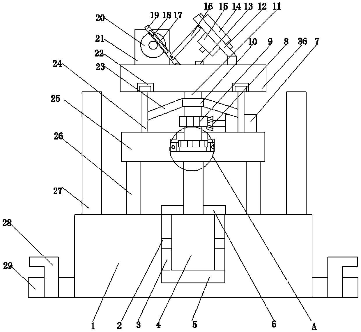 A kind of photovoltaic bracket with rotating function