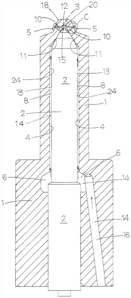 Liquid ejection nozzle