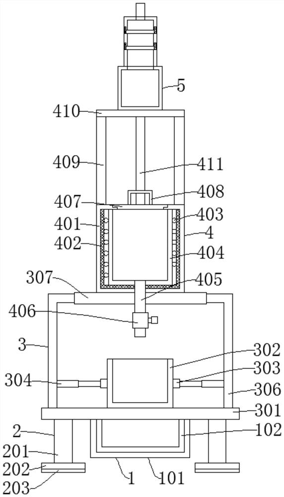 Smelting furnace with harmful gas treatment structure and used for clean production