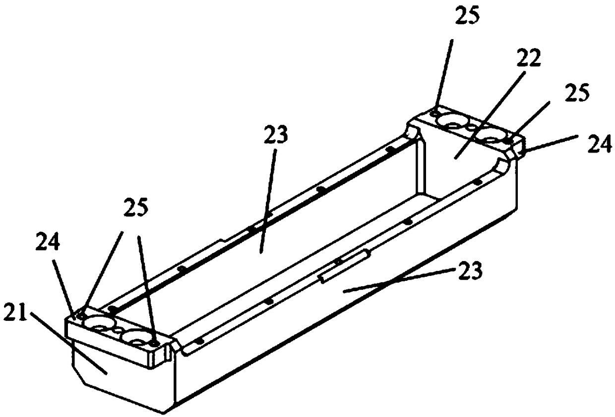 A two-way powder spreading device and laser selective melting equipment