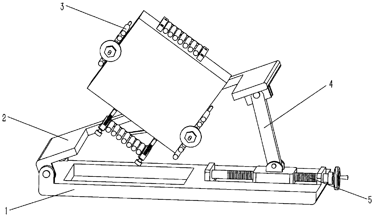 Chamfering tool for grooving machine frame sliding block