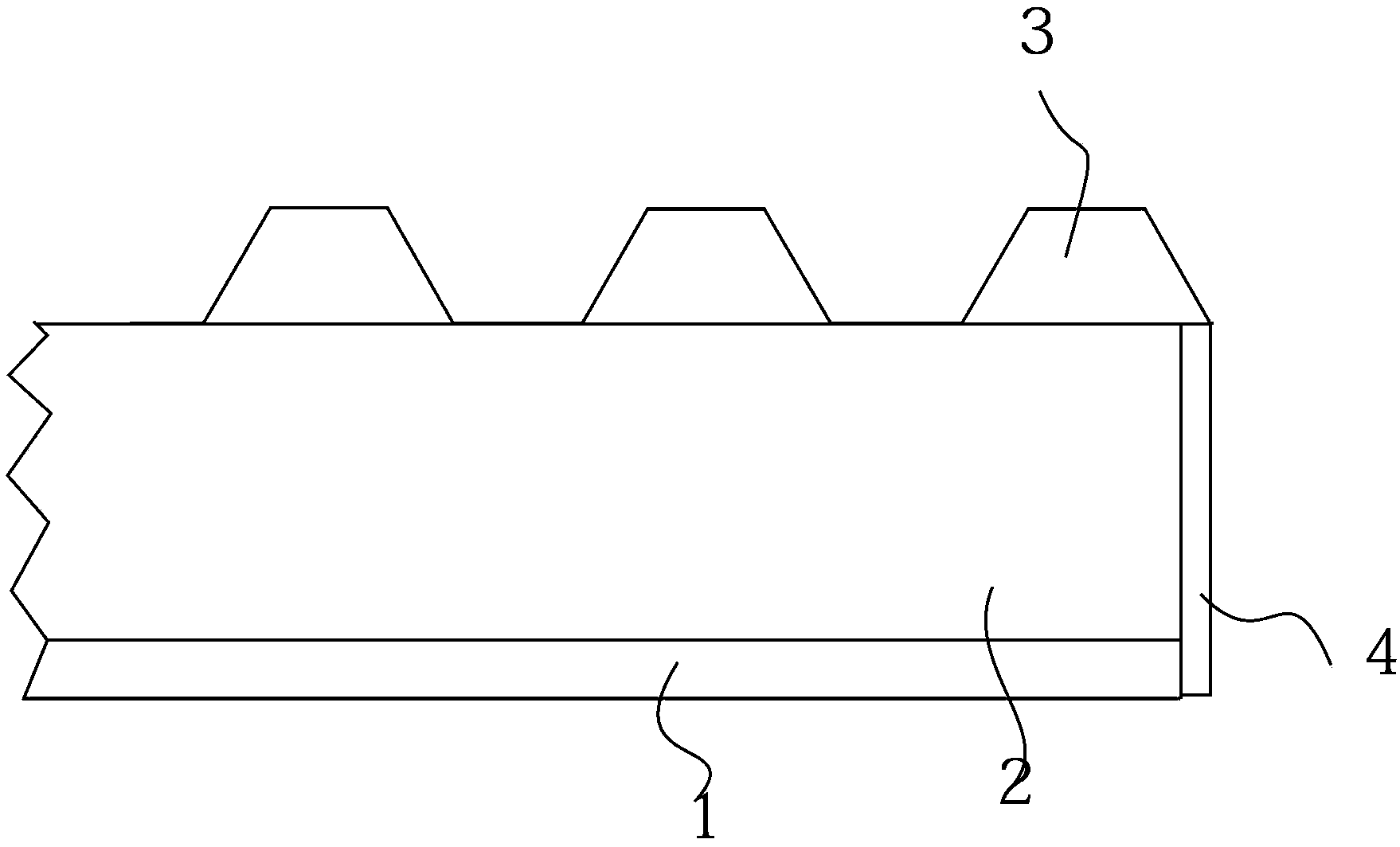 Metal profiled plate