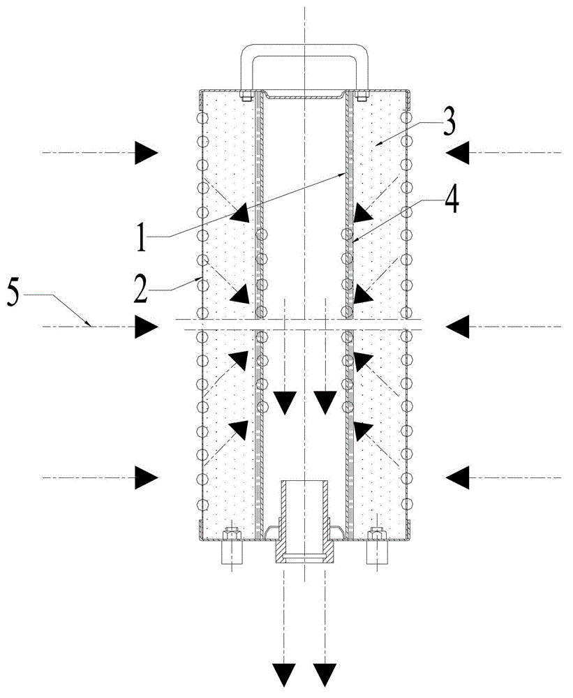 Regeneration filter element and novel hole-layout filter element inner barrel for electric oil