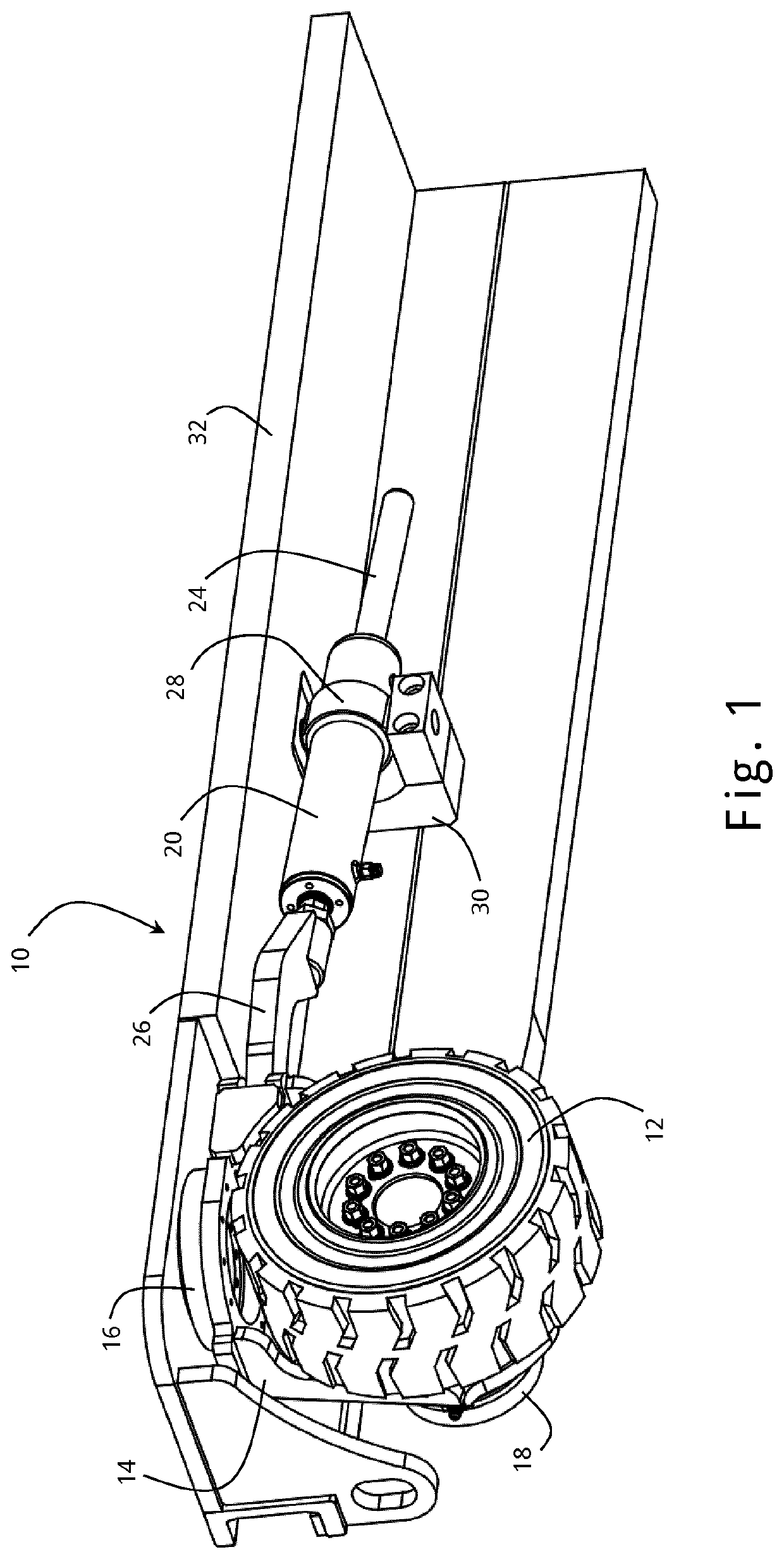 Hydraulic steering systems for vehicle wheels