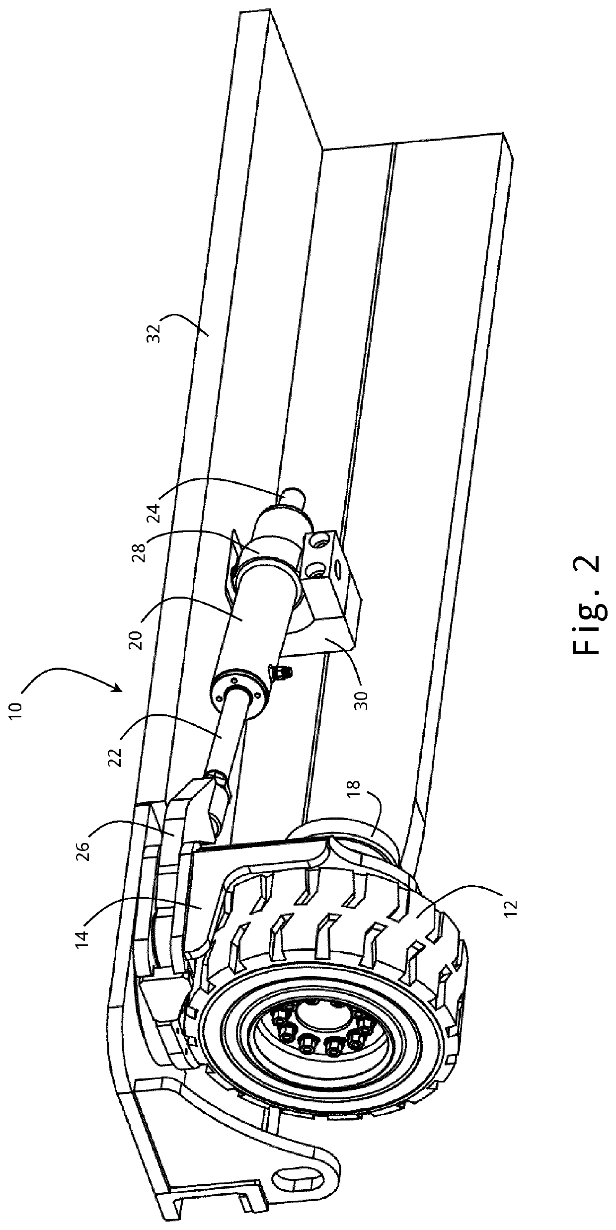 Hydraulic steering systems for vehicle wheels