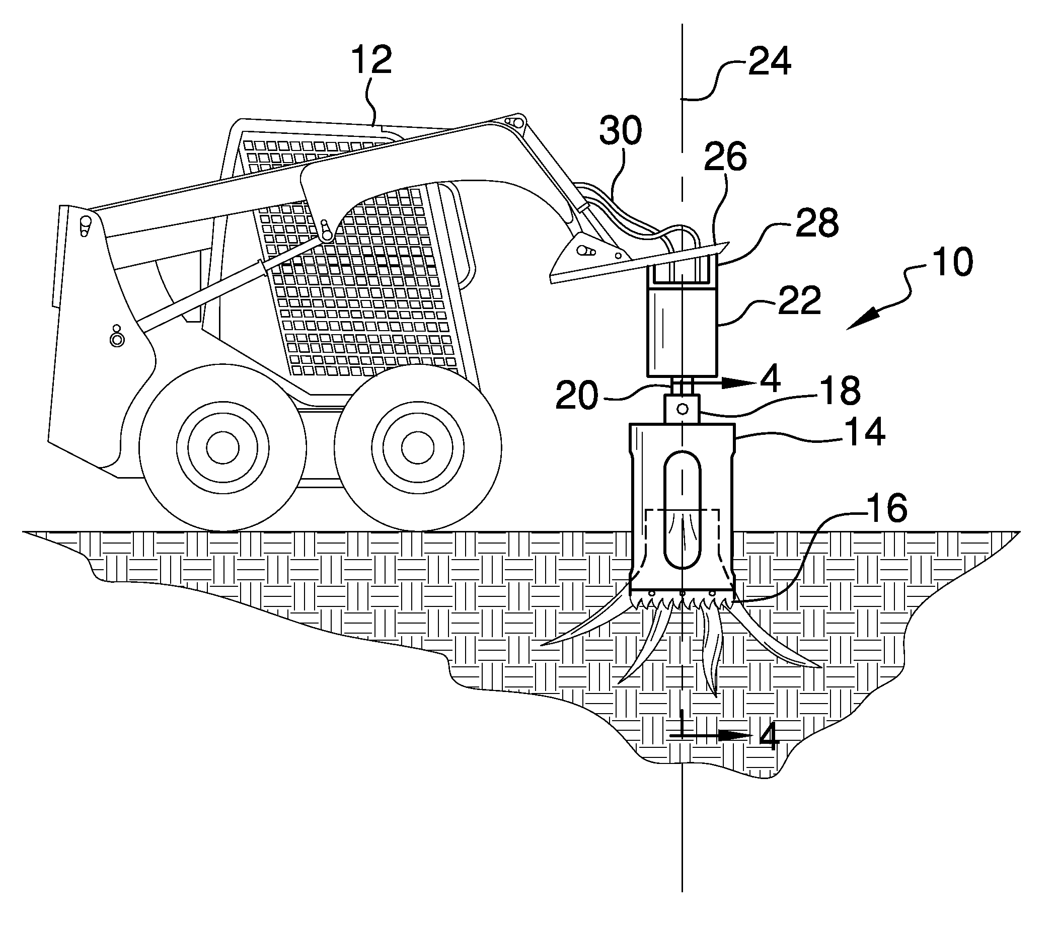 Tree stump coring apparatus and method