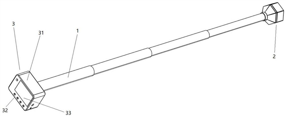 Handheld structure apparent crack measuring device