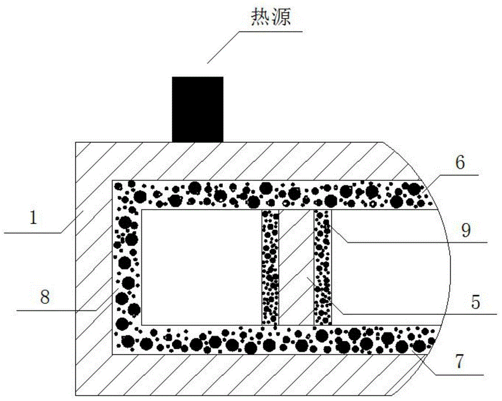 Steam chamber heat pipe/microchannel cold plate composite structure temperature equalization device