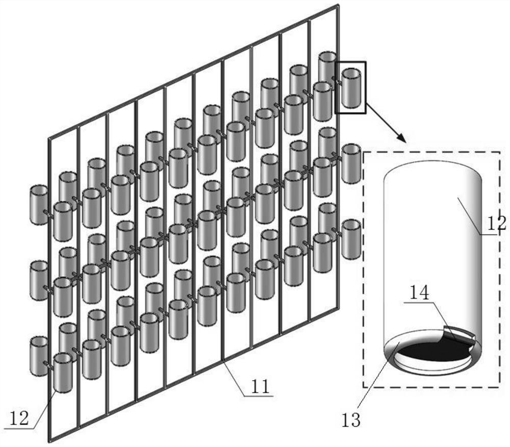 Water body damping device and method for controlling vortex vibration and flutter of cross-sea and cross-river bridge