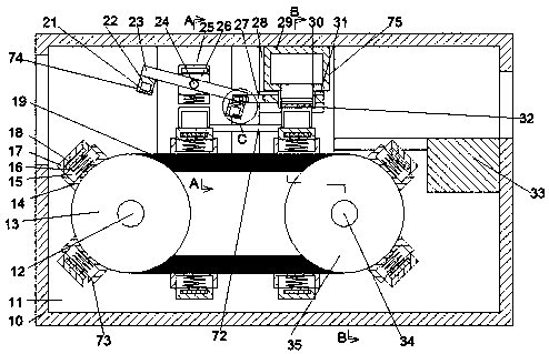 Surface spraying device for building steel material